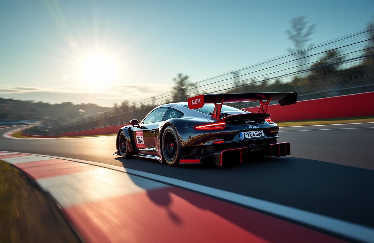 Auto da corsa in pista a Vallelunga